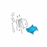 OEM 2007 Infiniti G35 Cushion Complete-Front Seat RH Diagram - 873A2-CF90A