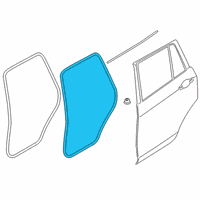 OEM 2016 BMW X4 Door Weatherstrip, Rear Diagram - 51-22-7-380-934