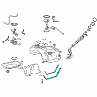 OEM 2021 Toyota RAV4 Tank Strap Diagram - 77601-0R040