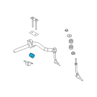 OEM 2007 Dodge Durango BUSHING-STABILIZER Bar Diagram - 52855534AA