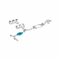 OEM GMC K2500 Suburban Converter Diagram - 15746547