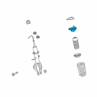 OEM 2021 Nissan GT-R Strut Mounting Insulator Assembly Diagram - 54320-JF02A