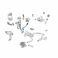 OEM 2005 Pontiac Bonneville Front Oxygen Sensor Diagram - 19209814