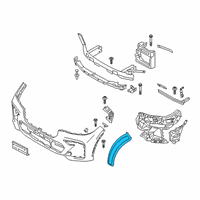 OEM 2019 BMW X7 Side Marker Reflector Left Diagram - 63-14-7-437-083
