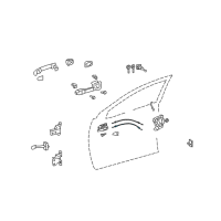 OEM 2010 Toyota Matrix Lock Cable Diagram - 69750-02160