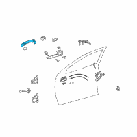 OEM 2012 Toyota Matrix Handle, Outside Diagram - 69211-AA020-J8