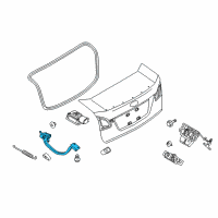 OEM 2015 Ford Fiesta Hinge Diagram - BE8Z-5442701-A