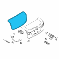 OEM 2016 Ford Fiesta Weatherstrip Diagram - G2BZ-5443720-A