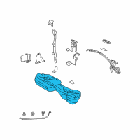 OEM 2008 BMW 128i Plastic Fuel Tank Diagram - 16-11-7-074-463