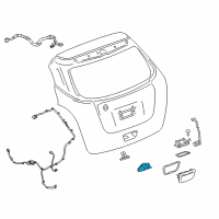 OEM Buick Lift Gate Latch Assembly Diagram - 13515944