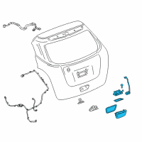 OEM 2015 Chevrolet Trax Handle, Outside Diagram - 42613005