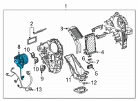 OEM Chevrolet Tahoe Blower Motor Diagram - 84488484