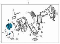 OEM Cadillac Blower Motor Diagram - 84488484