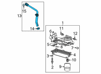 OEM Chevrolet Corvette Inlet Pipe Diagram - 84660333