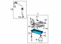 OEM 2022 Chevrolet Corvette Oil Cooler Diagram - 12666088