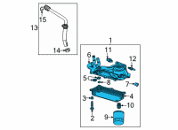 OEM 2021 Chevrolet Corvette Cooler Assembly Diagram - 12703040