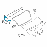 OEM 2019 Nissan Altima Hinge Trunk RH Diagram - H4400-6CAMA