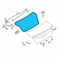 OEM 2019 Nissan Altima WEATHERSTRIP Trunk Lid Diagram - 84830-6CA1A