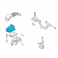 OEM 2009 Hyundai Sonata Cover-Air Cleaner Diagram - 28111-3K500