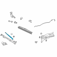 OEM 2018 Lexus LX570 Windshield Wiper Arm Assembly, Right Diagram - 85211-60260