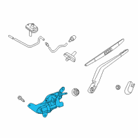 OEM 2019 Nissan Versa Note Motor Assy-Rear Window Wiper Diagram - 28710-3WC0A