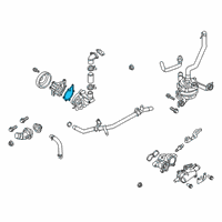 OEM Hyundai Elantra Gasket-Water Pump Diagram - 25124-03HB0