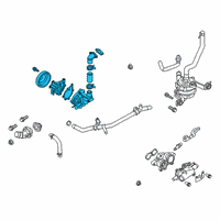 OEM 2020 Kia Niro Pump Assembly-Coolant Diagram - 2510003HB0