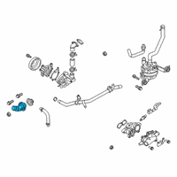 OEM 2017 Hyundai Ioniq Fitting-Coolant Inlet Diagram - 25631-03HA0