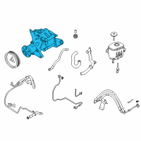 OEM 2010 BMW 750Li xDrive Power Steering Pump Diagram - 32-41-6-796-494