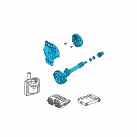 OEM 2006 Chevrolet Express 3500 Distributor Asm Diagram - 12598210