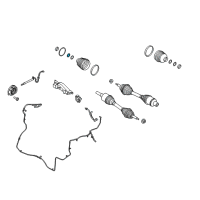 OEM Ford Explorer Sport Trac Inner Boot C-Clip Diagram - 1L2Z-4B422-BA