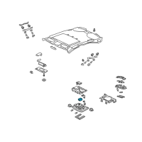 OEM 2006 Acura RL Switch, Sunroof (Light Seagull Gray) Diagram - 35830-SJA-013ZA