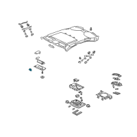 OEM Acura RL Holder, Sunvisor (Light Cream Ivory) Diagram - 88217-SDB-A01ZE