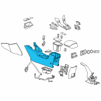 OEM 2013 Chevrolet Cruze Console Diagram - 95985382