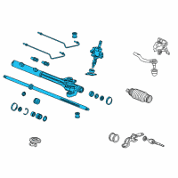 OEM 2005 Honda Accord Rack, Power Steering Diagram - 53601-SDB-A03