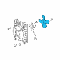 OEM 2001 Acura RL Fan, Cooling (Denso) Diagram - 19020-PH7-661