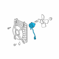 OEM 1991 Acura Legend Motor, Cooling Fan (Denso) Diagram - 19030-PY3-003