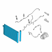 OEM BMW 528i Condenser, Air Conditioning Diagram - 64-53-6-805-452