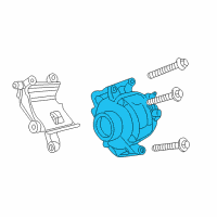 OEM Dodge Stratus ALTERNATR-Engine Diagram - 4801858AA