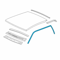 OEM GMC Sierra 1500 HD Drip Weatherstrip Diagram - 21993936