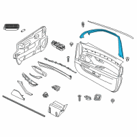 OEM 2013 BMW 528i Cover, Window Frame, Door Front Left Diagram - 51-33-7-182-011