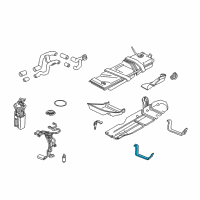 OEM 1996 Oldsmobile Bravada Strap, Fuel Tank Diagram - 15697655