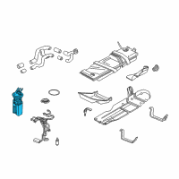 OEM 1997 Chevrolet Blazer Fuel Tank Fuel Pump Module KIT Diagram - 19331280