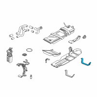 OEM 1996 Oldsmobile Bravada Strap, Fuel Tank Diagram - 15697656