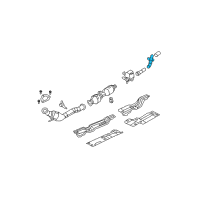 OEM 2009 Dodge Ram 2500 Exhaust Extension Pipe Diagram - 52121427AC