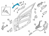 OEM 2022 Hyundai Santa Cruz HANDLE ASSY-DOOR OUTSIDE, LH Diagram - 82651-K5000-CA