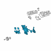 OEM Lexus Cover Sub-Assy, Timing Chain Or Belt Diagram - 11310-31042