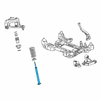 OEM 2003 Cadillac CTS Front Shock Absorber Kit Diagram - 88952518