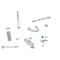 OEM 1995 Toyota Tacoma Spring Bumper Diagram - 48304-04080