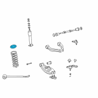 OEM 1997 Toyota Tacoma Spring Insulator Diagram - 48157-35010